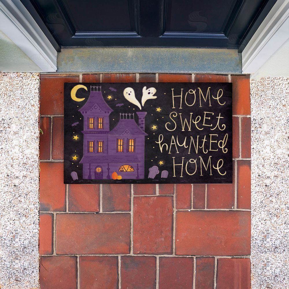 Lindley Wiesner Haunted Sweet Home Unwoven Outdoor Door Mat