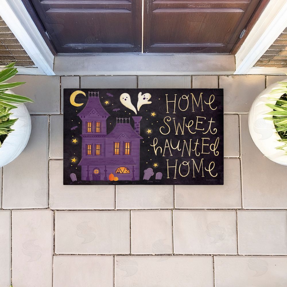 Lindley Wiesner Haunted Sweet Home Unwoven Outdoor Door Mat