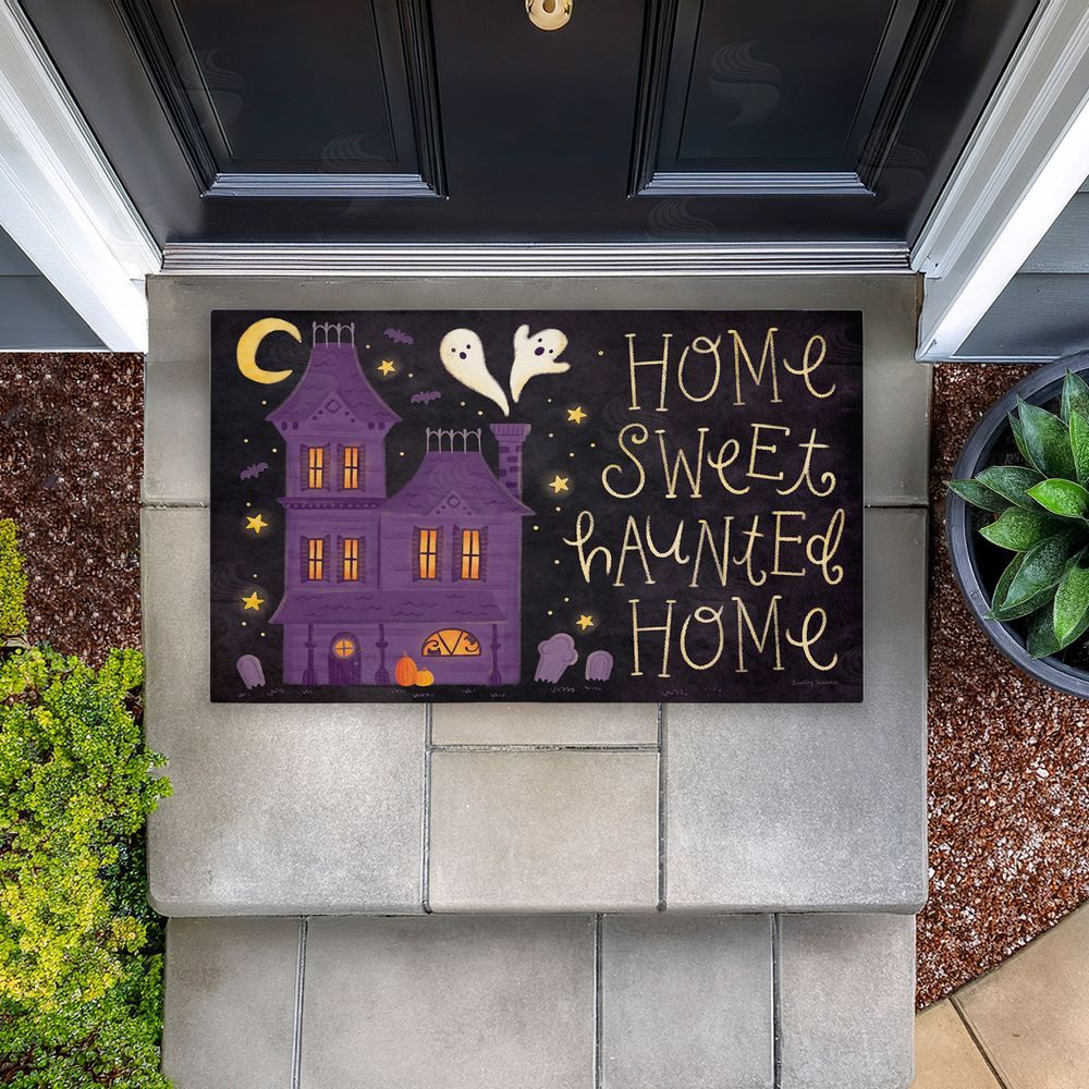 Lindley Wiesner Haunted Sweet Home Unwoven Outdoor Door Mat