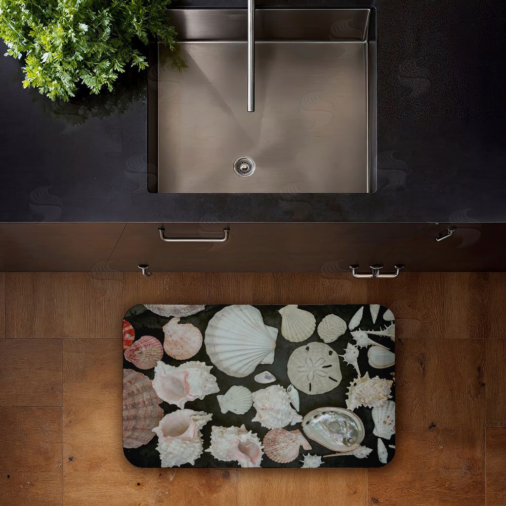 Amy Carroll Summer Shells Display Kitchen Floor Mat