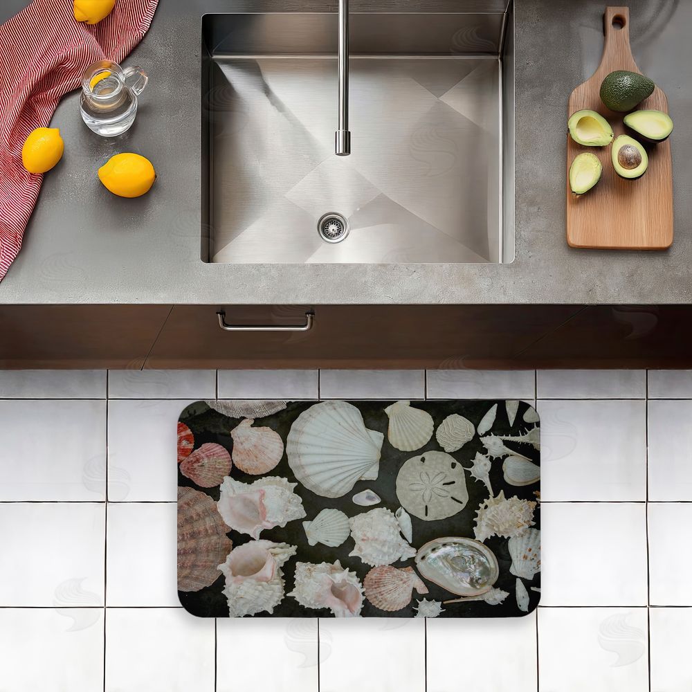 Amy Carroll Summer Shells Display Kitchen Floor Mat