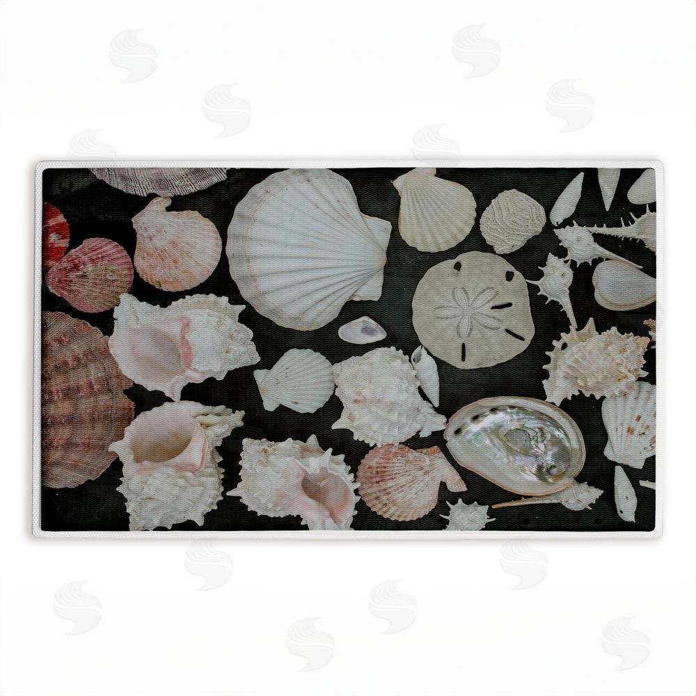 Amy Carroll Summer Shells Display Plush Bathroom Floor Mat