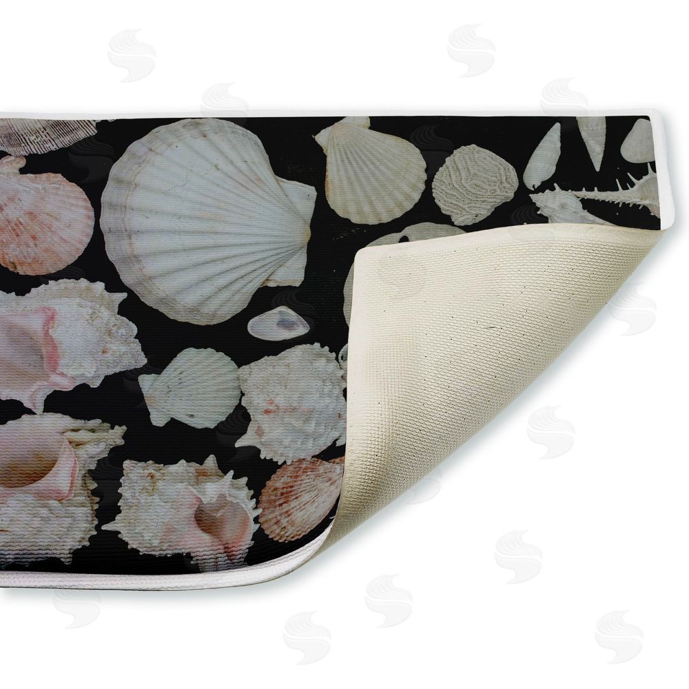Amy Carroll Summer Shells Display Plush Bathroom Floor Mat