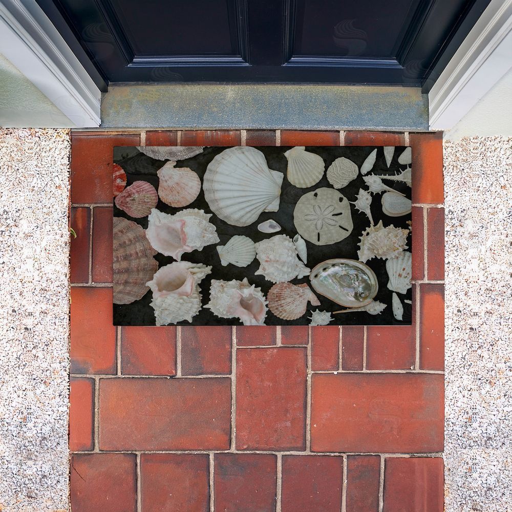 Amy Carroll Summer Shells Display Unwoven Outdoor Door Mat