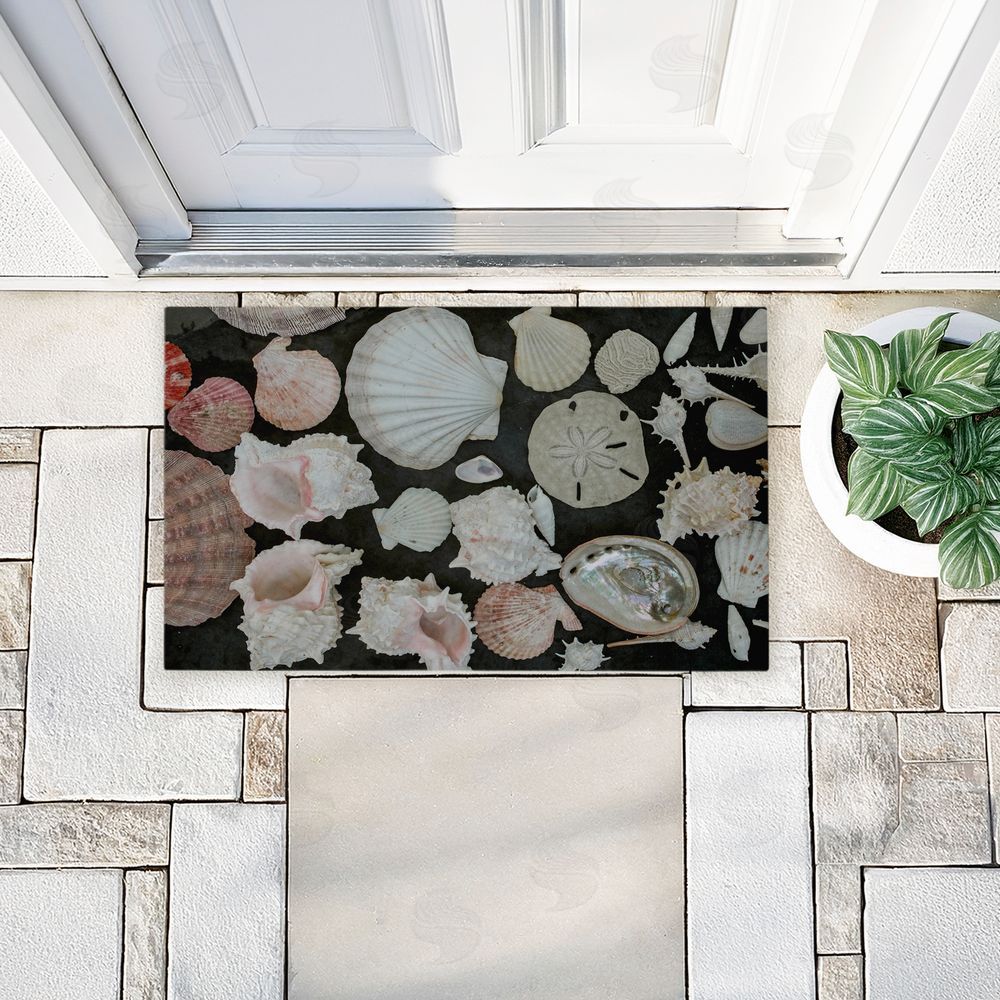 Amy Carroll Summer Shells Display Unwoven Outdoor Door Mat