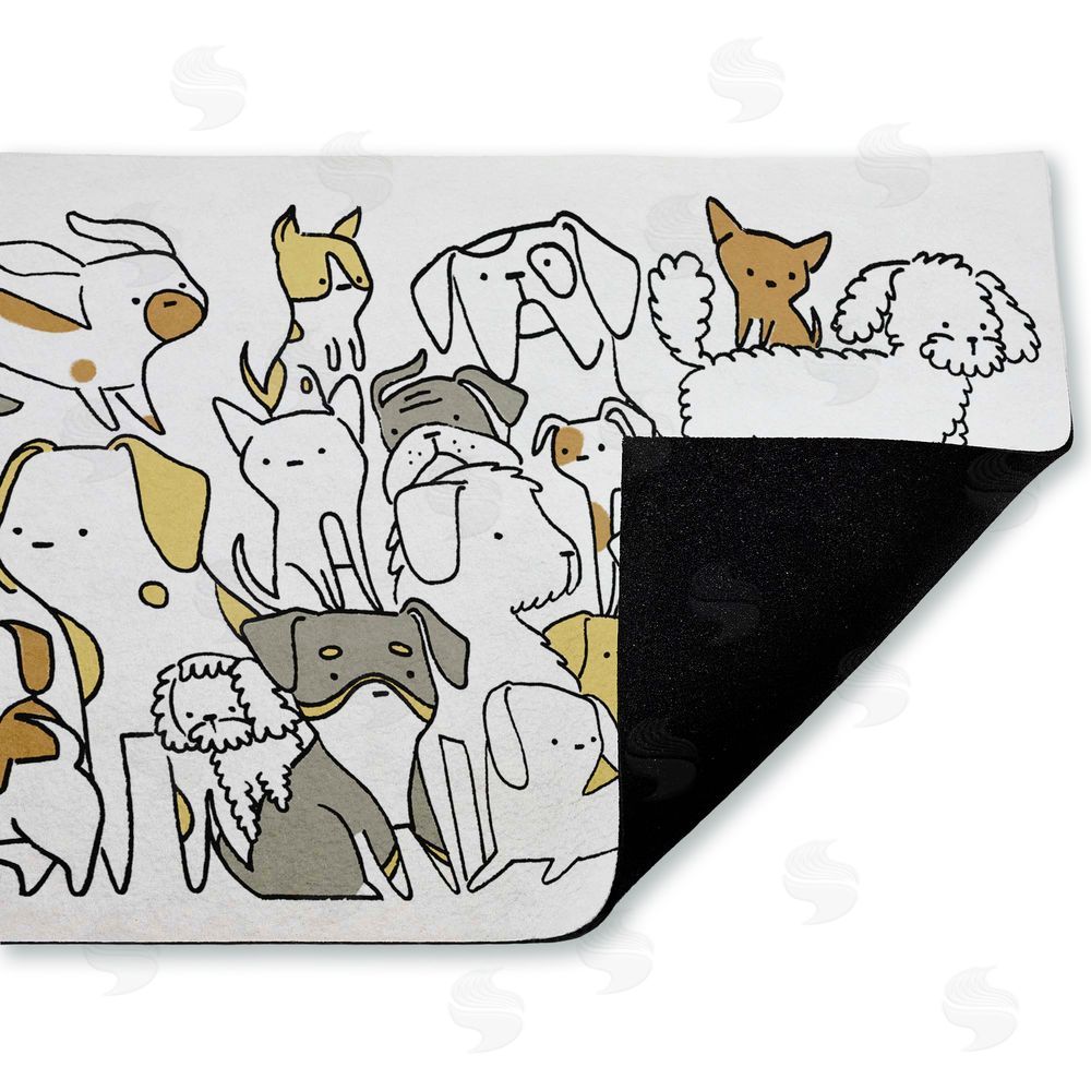Lisa Wehmeyer Eclectic Dog Breeds Unwoven Outdoor Door Mat
