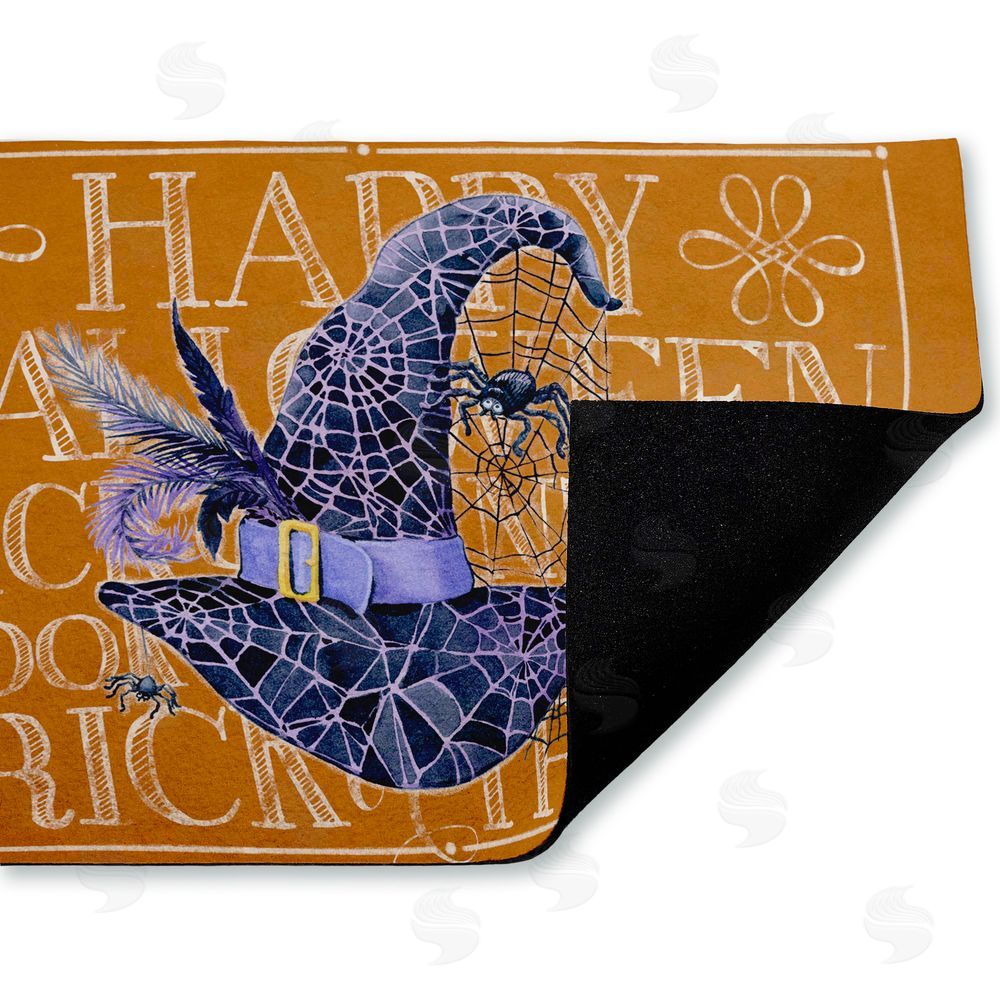 Paul Brent Witchy Hat & Spooky Phrases Unwoven Outdoor Door Mat