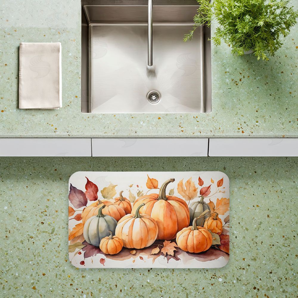 Creative Studio Autumn Pumpkin Harvest Bundle Kitchen Floor Mat