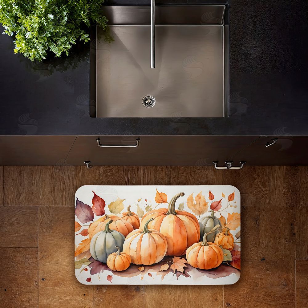 Creative Studio Autumn Pumpkin Harvest Bundle Kitchen Floor Mat