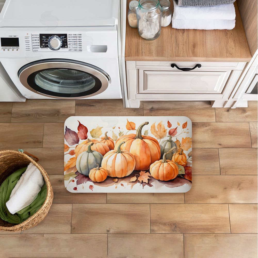 Creative Studio Autumn Pumpkin Harvest Bundle Kitchen Floor Mat