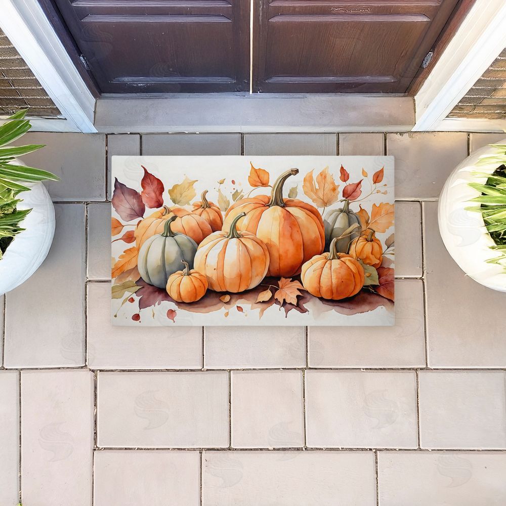 Creative Studio Autumn Pumpkin Harvest Bundle Unwoven Outdoor Door Mat