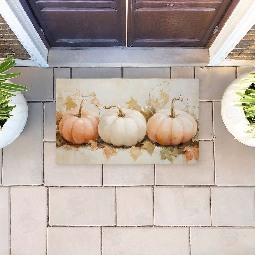 Creative Studio Classic Pumpkin Trio Unwoven Outdoor Door Mat