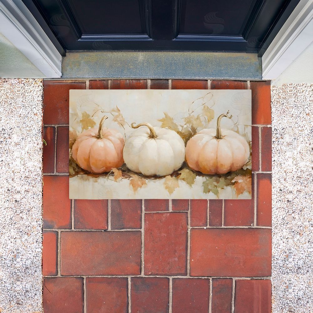 Creative Studio Classic Pumpkin Trio Unwoven Outdoor Door Mat