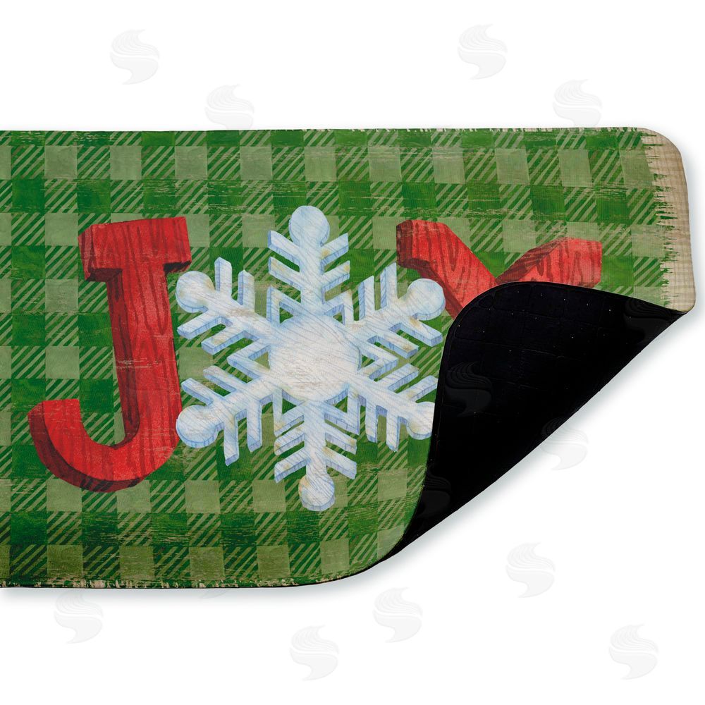 Paul Brent Carpentry Christmas Joy Kitchen Floor Mat