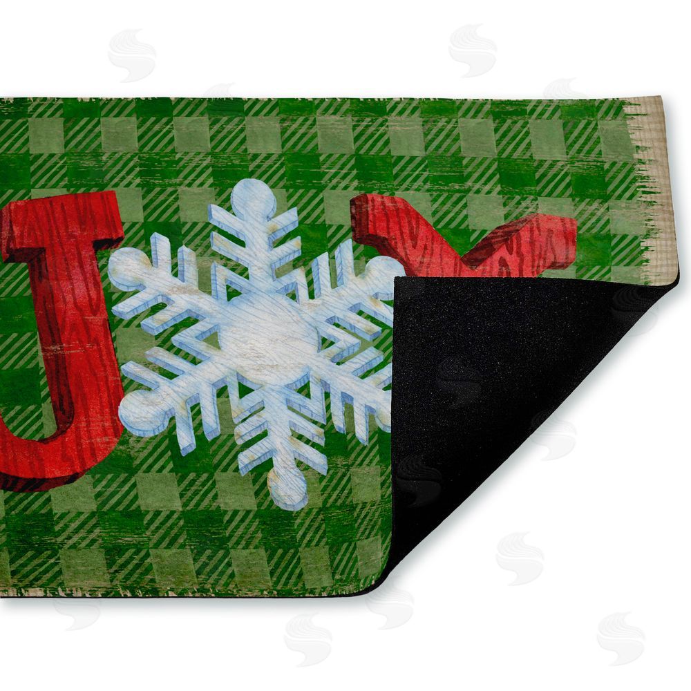 Paul Brent Carpentry Christmas Joy Unwoven Outdoor Door Mat