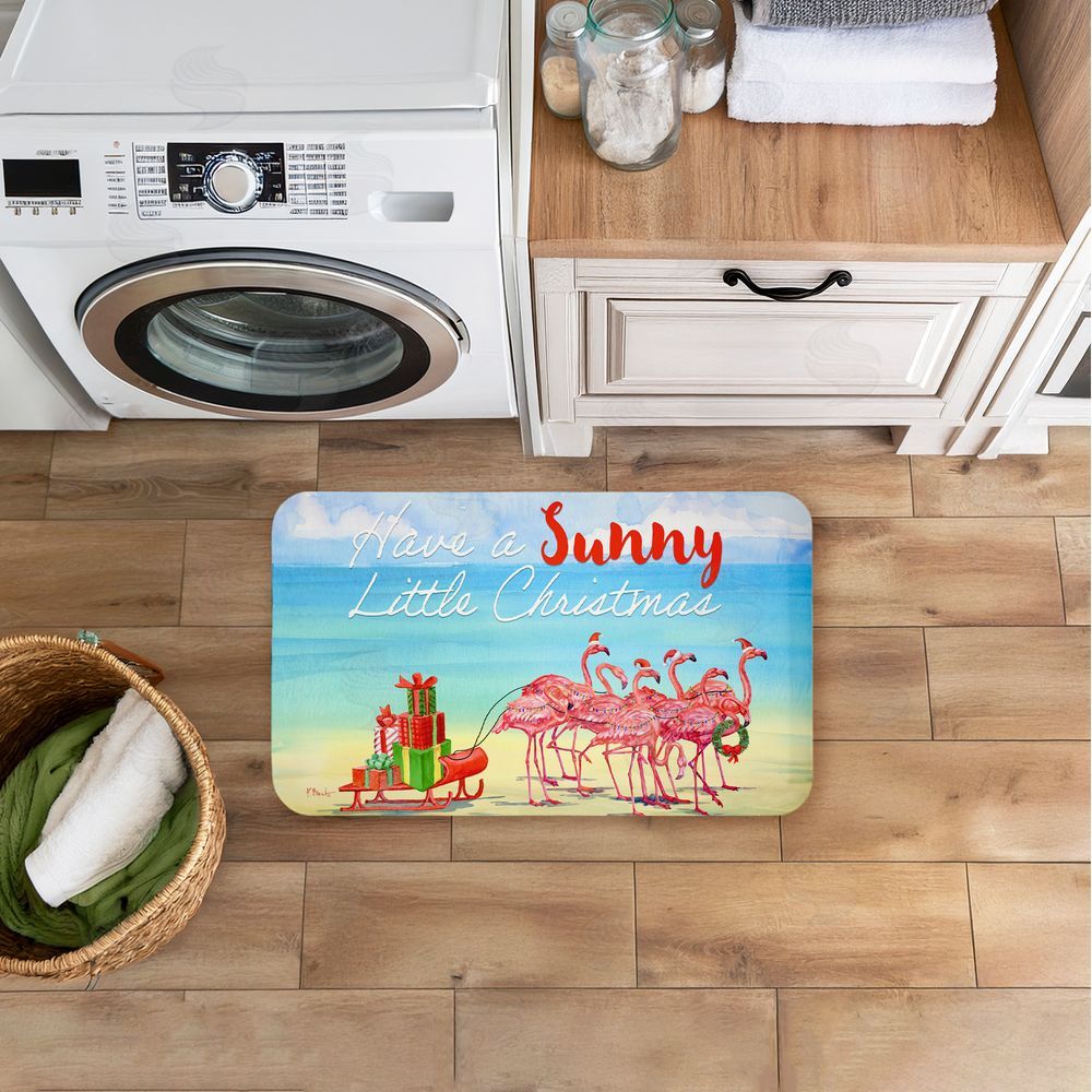 Paul Brent Have a Sunny Little Christmas Kitchen Floor Mat