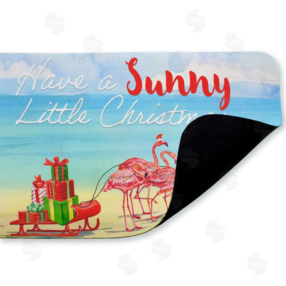 Paul Brent Have a Sunny Little Christmas Kitchen Floor Mat
