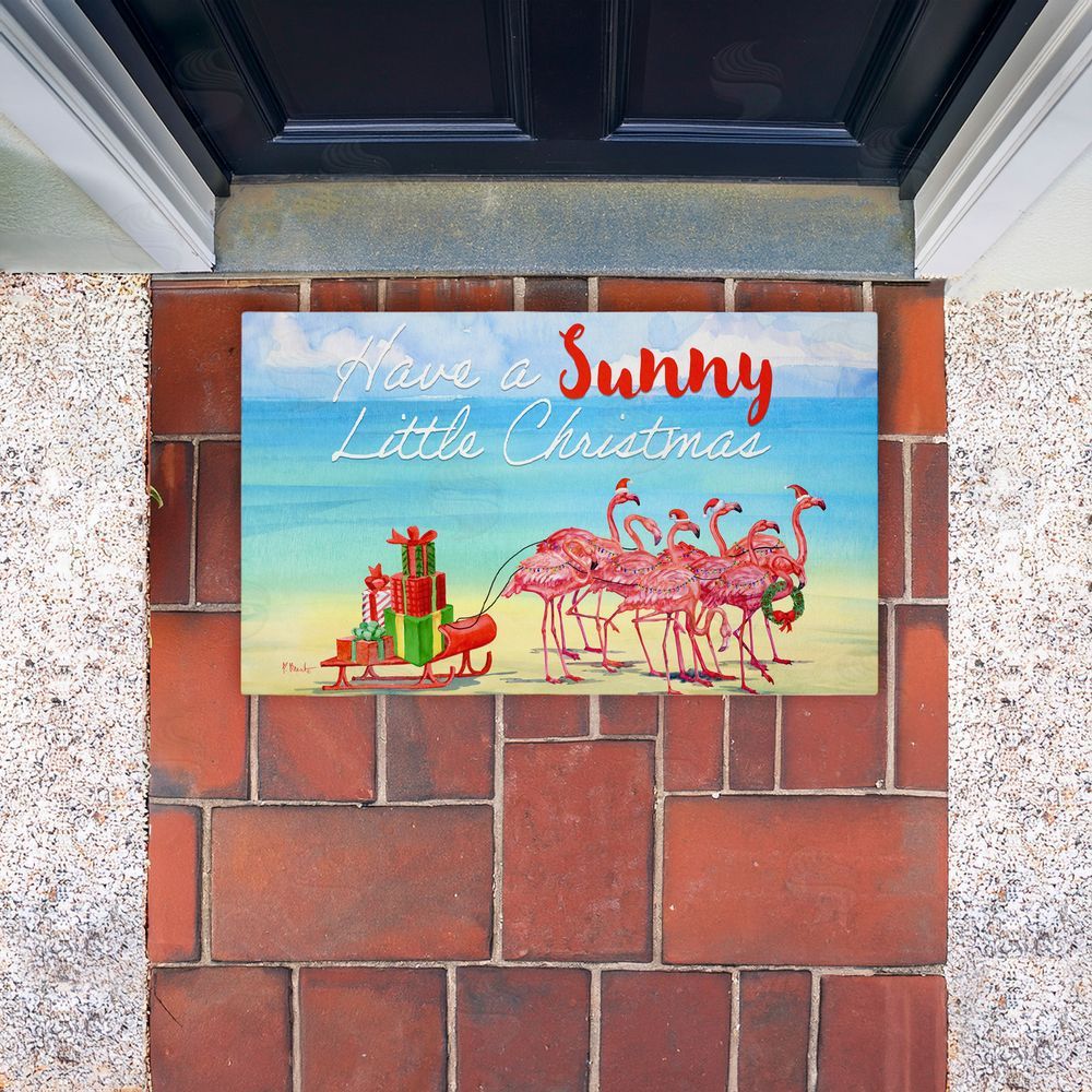 Paul Brent Have a Sunny Little Christmas Unwoven Outdoor Door Mat