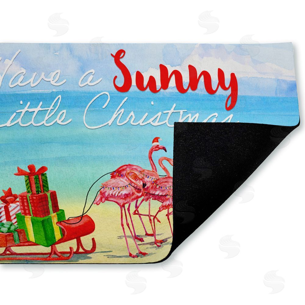 Paul Brent Have a Sunny Little Christmas Unwoven Outdoor Door Mat