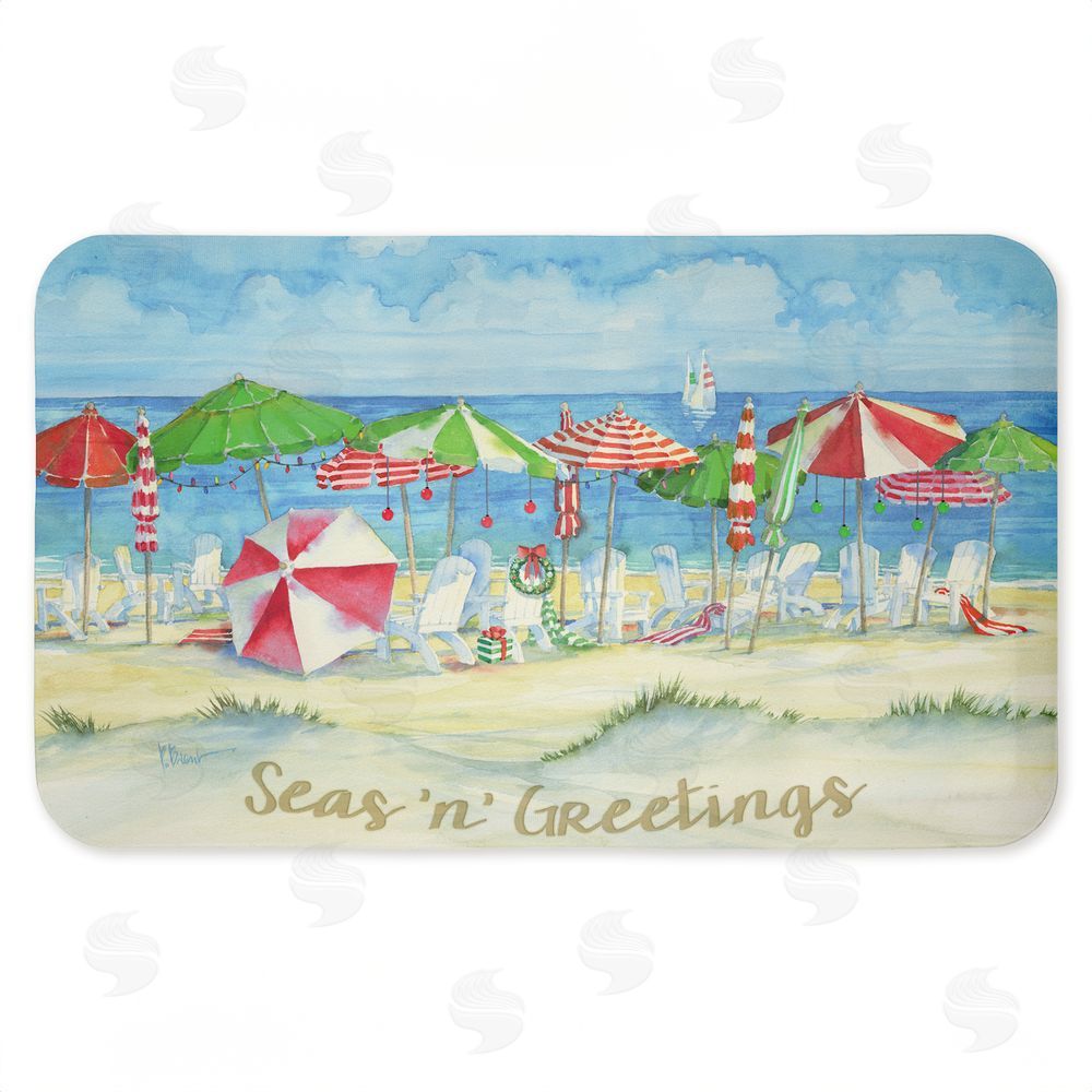 Paul Brent Seas 'n' Greetings Beach Kitchen Floor Mat