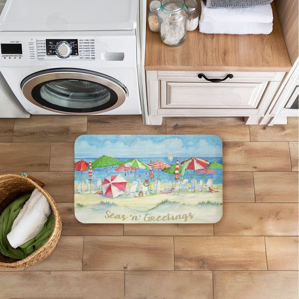 Paul Brent Seas 'n' Greetings Beach Kitchen Floor Mat