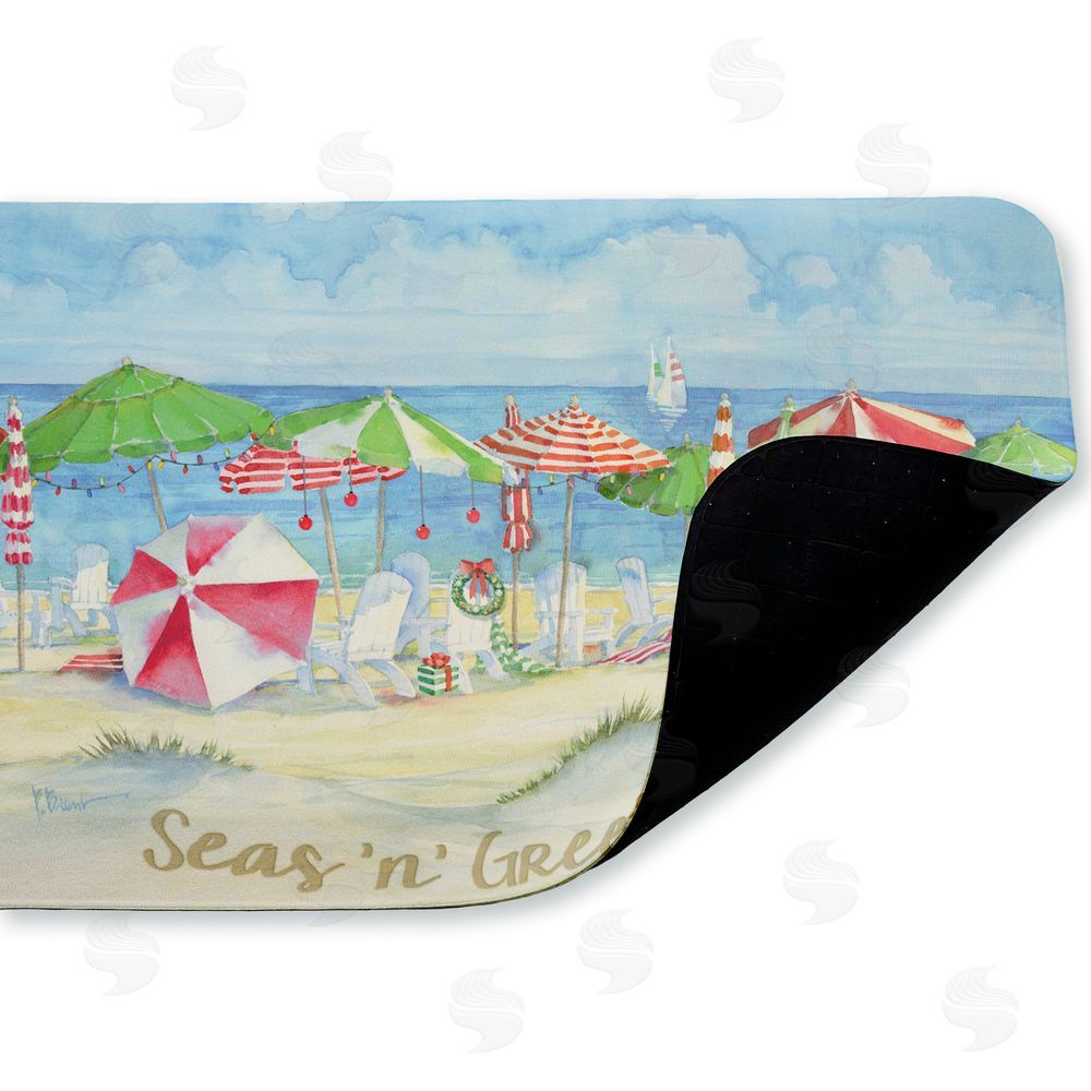 Paul Brent Seas 'n' Greetings Beach Kitchen Floor Mat