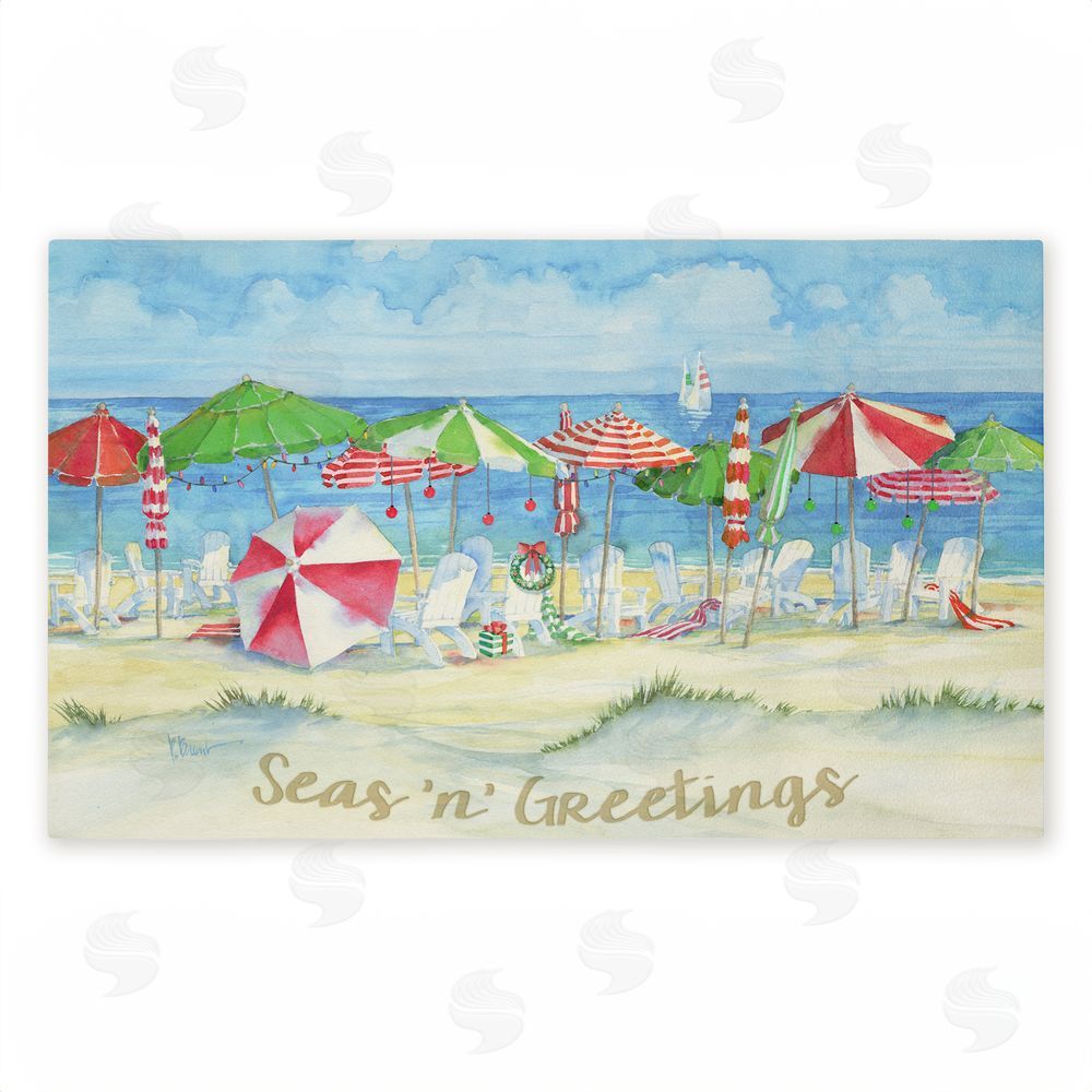 Paul Brent Seas 'n' Greetings Beach Unwoven Outdoor Door Mat