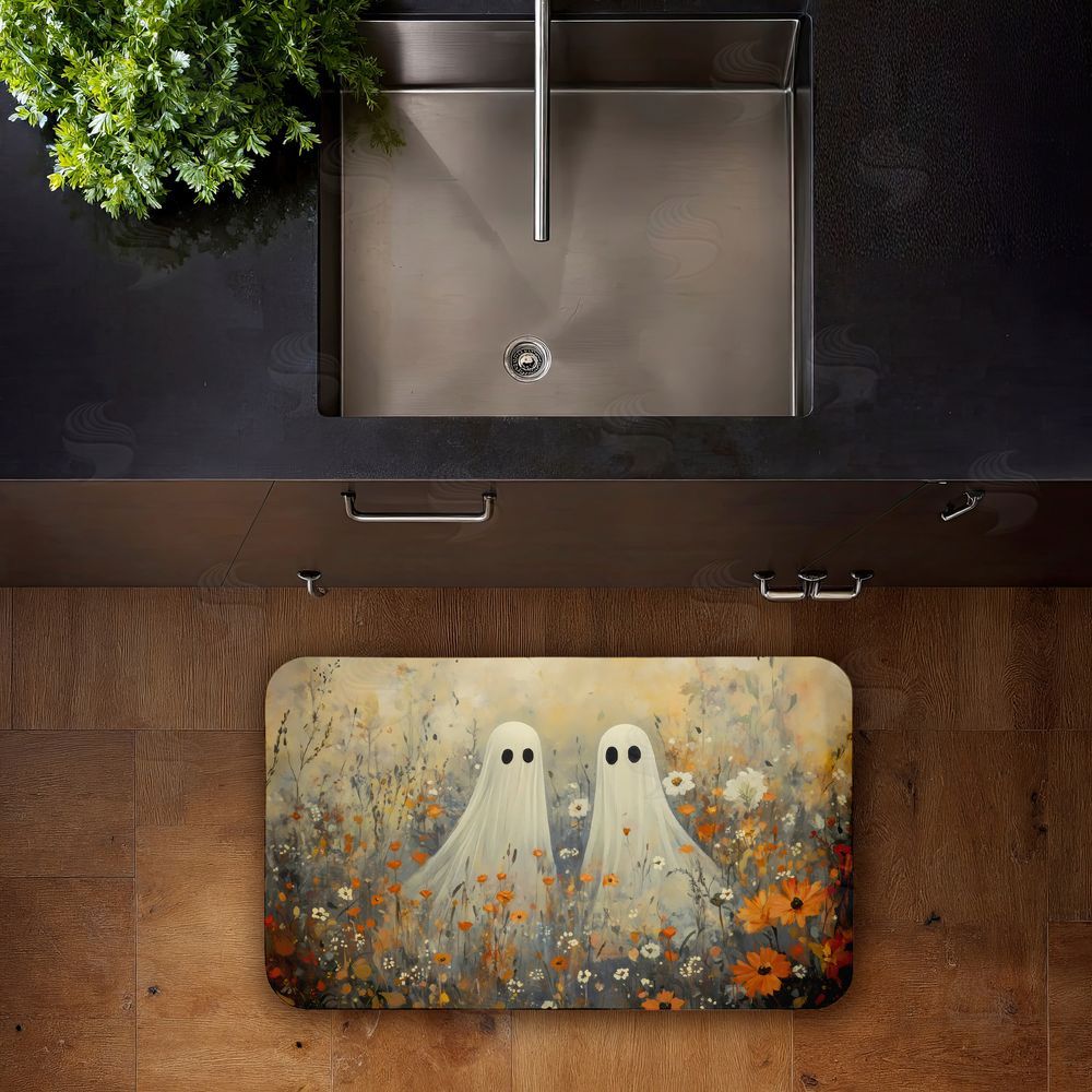 Creative Studio Ghosts in Autumn Meadow Kitchen Floor Mat