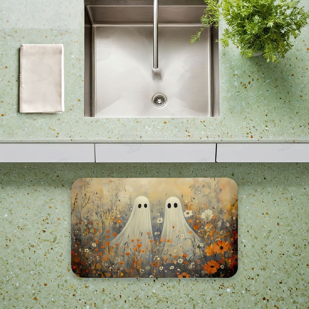 Creative Studio Ghosts in Autumn Meadow Kitchen Floor Mat
