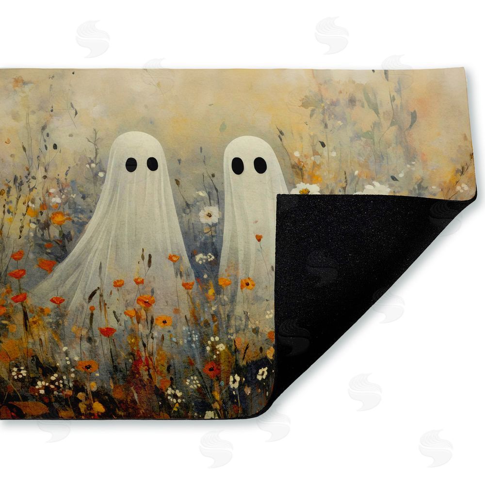 Creative Studio Ghosts in Autumn Meadow Unwoven Outdoor Door Mat