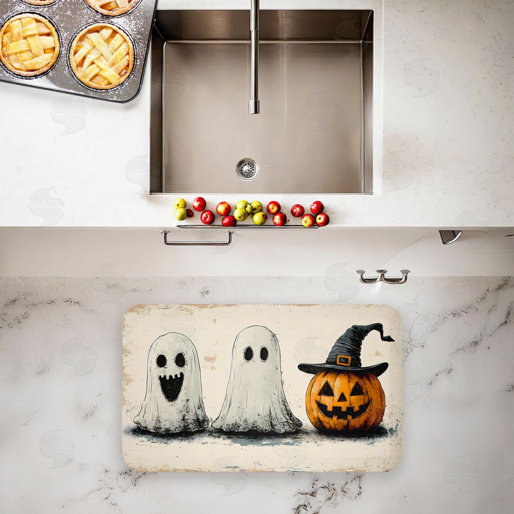 Creative Studio Halloween Icons Trio Kitchen Floor Mat
