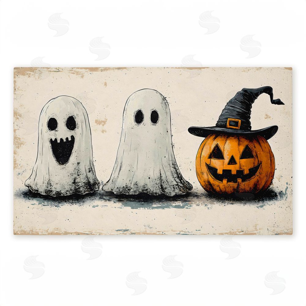 Creative Studio Halloween Icons Trio Unwoven Outdoor Door Mat