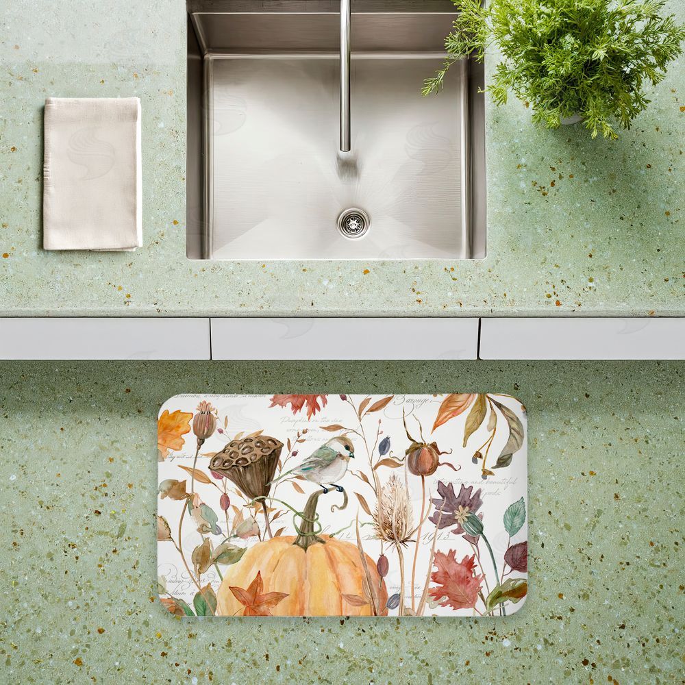 Livi and Finn Harvest Home Sketchbook Kitchen Floor Mat