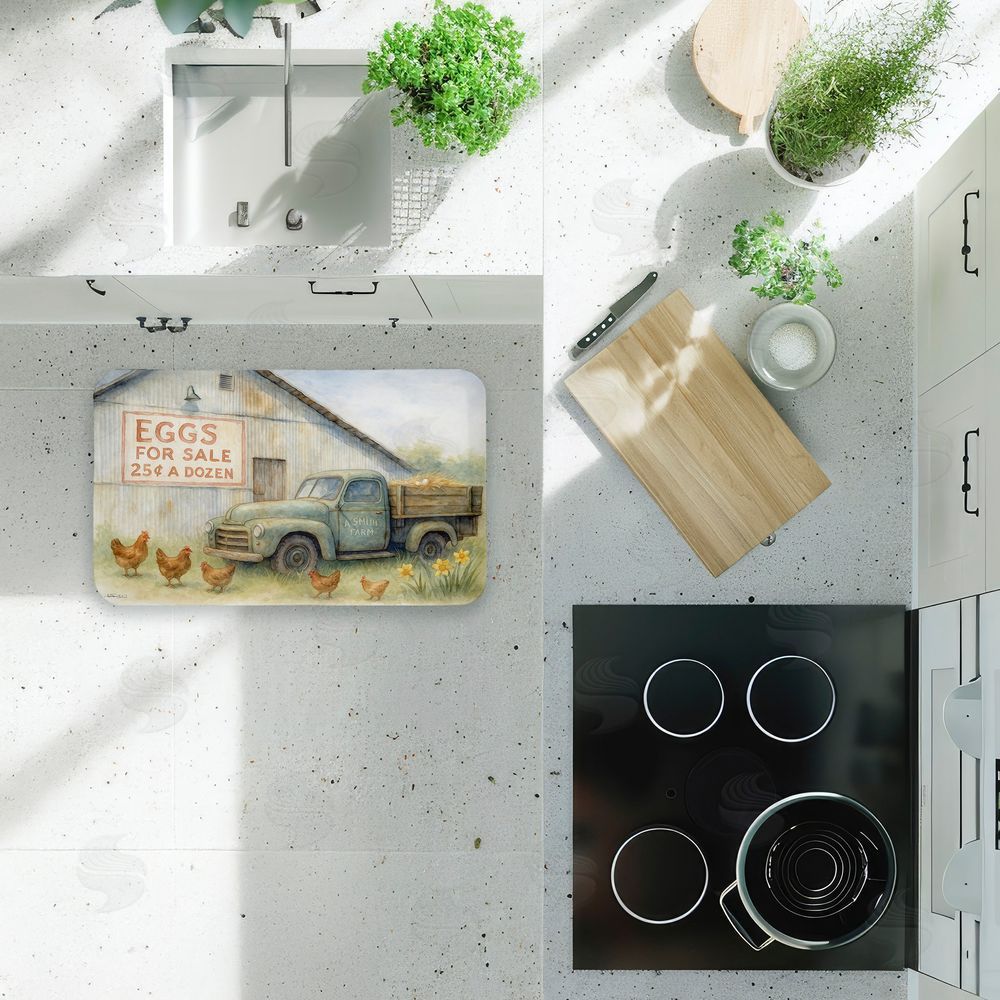 Antony Smith Eggs For Sale Farmhouse Kitchen Floor Mat