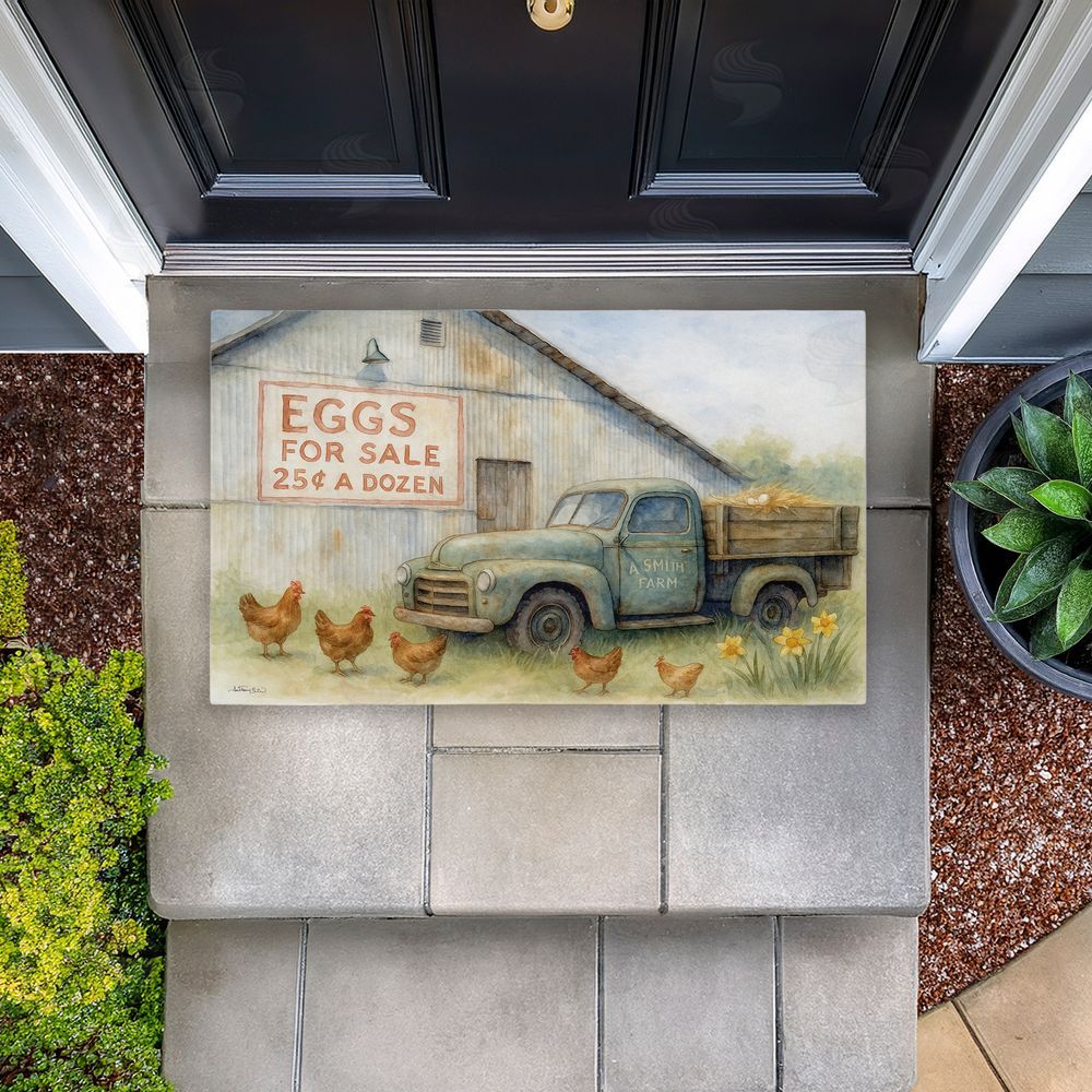 Antony Smith Eggs For Sale Farmhouse Unwoven Outdoor Door Mat
