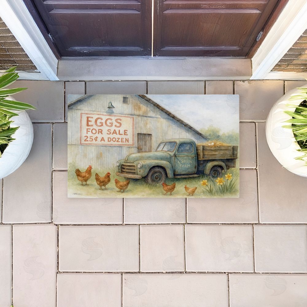 Antony Smith Eggs For Sale Farmhouse Unwoven Outdoor Door Mat