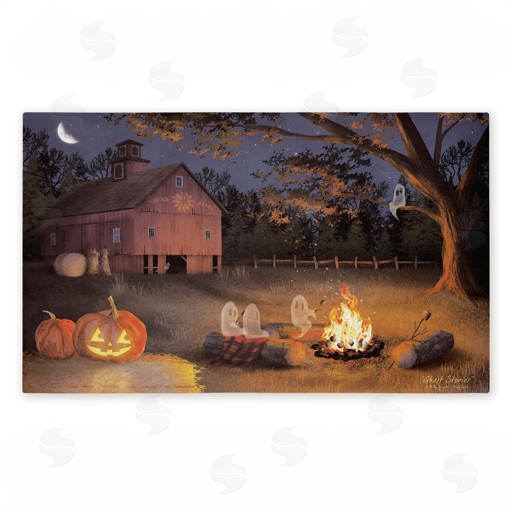 Billy Jacobs Autumn Embers Ghosts & Campfire Unwoven Outdoor Door Mat