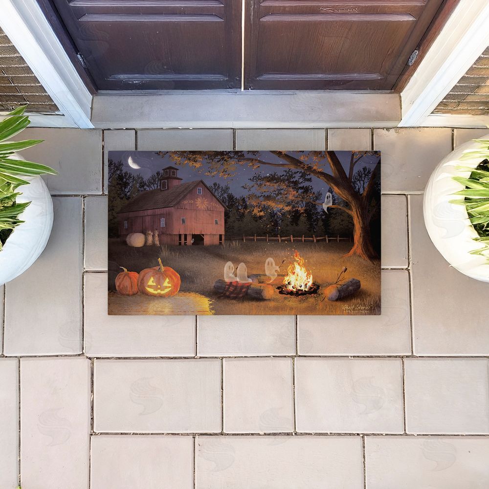Billy Jacobs Autumn Embers Ghosts & Campfire Unwoven Outdoor Door Mat