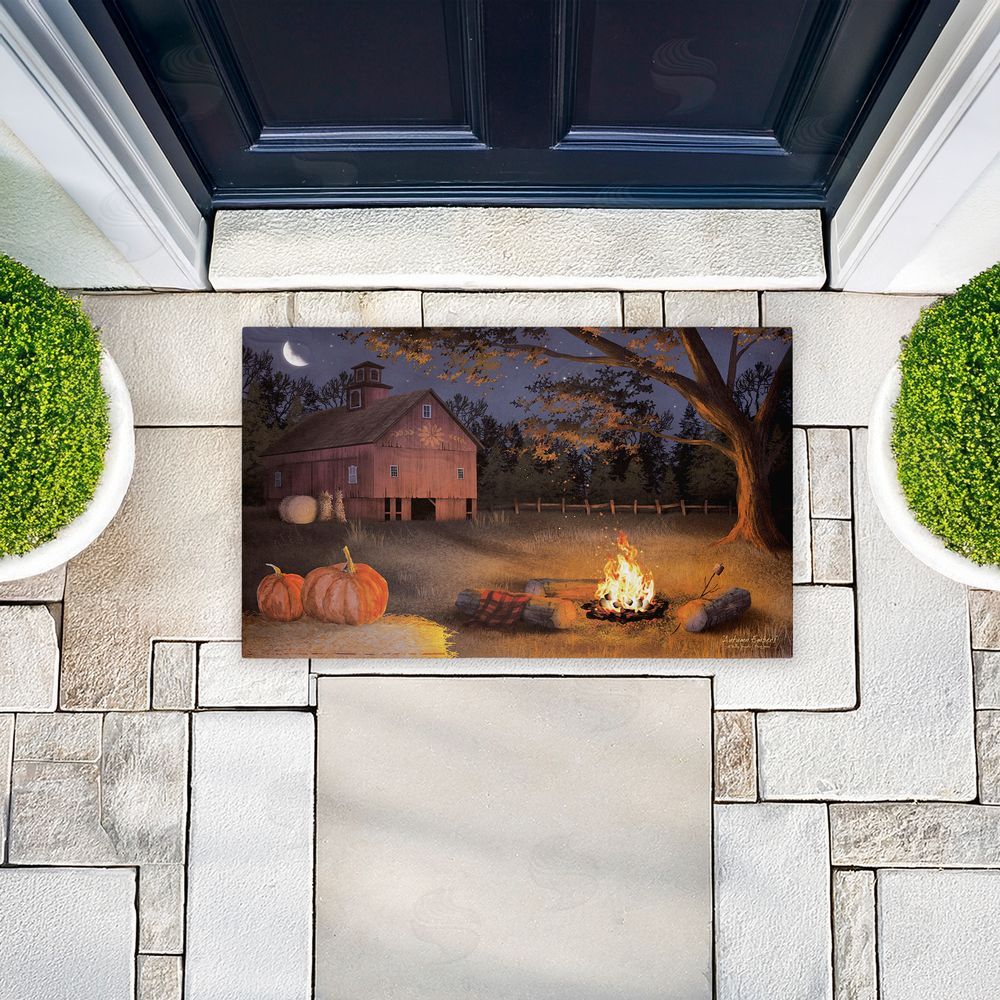 Billy Jacobs Autumn Embers Campfire Unwoven Outdoor Door Mat