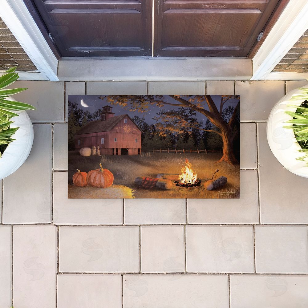 Billy Jacobs Autumn Embers Campfire Unwoven Outdoor Door Mat