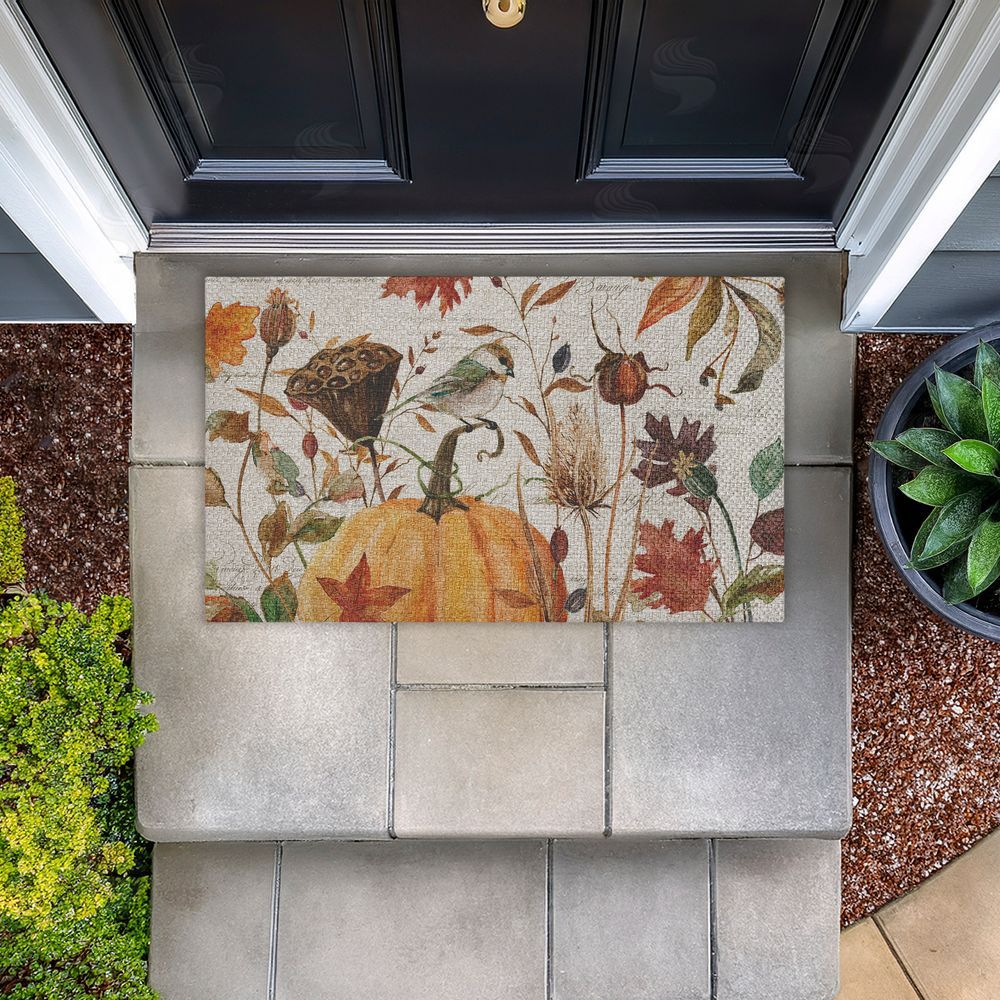 Livi and Finn Harvest Home Sketchbook Outdoor Faux Sisal Door Mat
