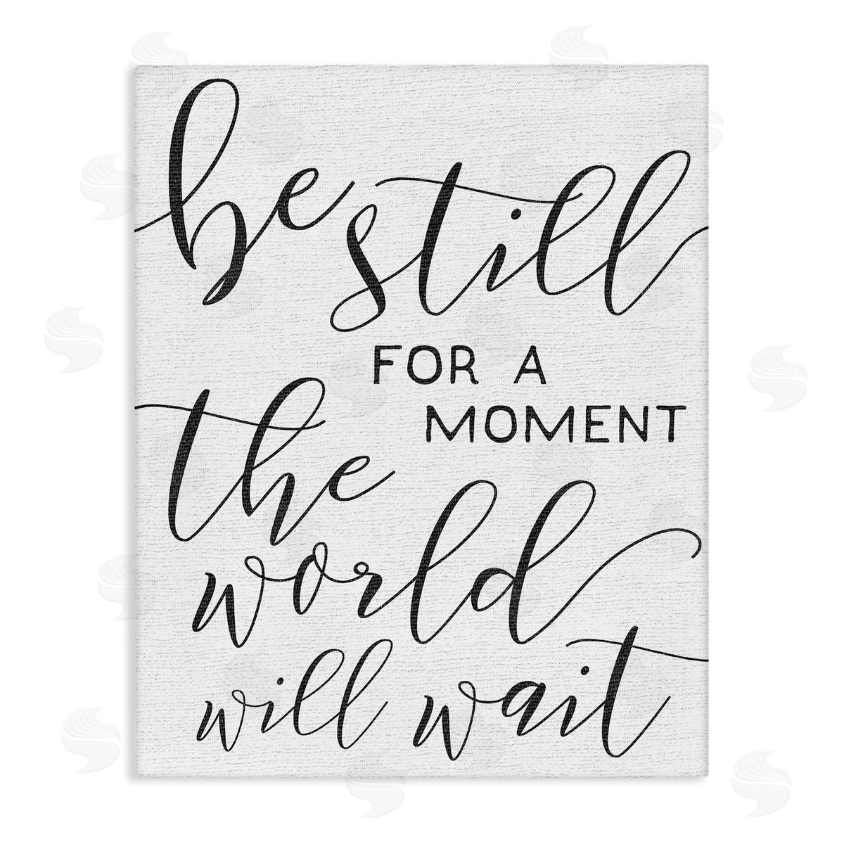 Be Still Relaxing Typography Canvas Wall Art, Home Decor by Stupell Studio