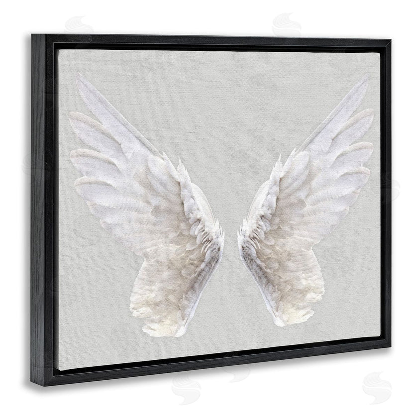 Stupell Studio | Angel Wings on Grey