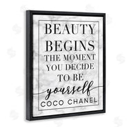 Stupell Studio | Beauty Begins Inspiring Quote