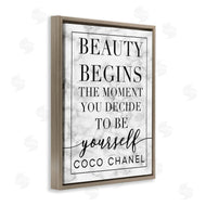 Stupell Studio | Beauty Begins Inspiring Quote
