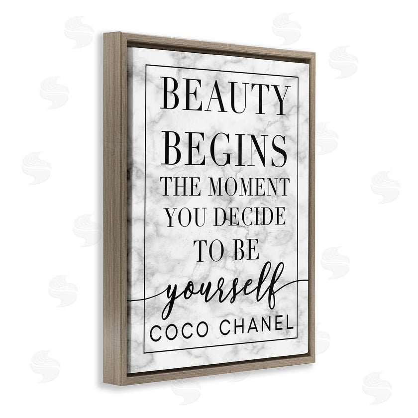 Stupell Studio | Beauty Begins Inspiring Quote