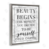 Stupell Studio | Beauty Begins Inspiring Quote