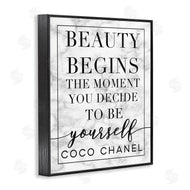 Stupell Studio | Beauty Begins Inspiring Quote