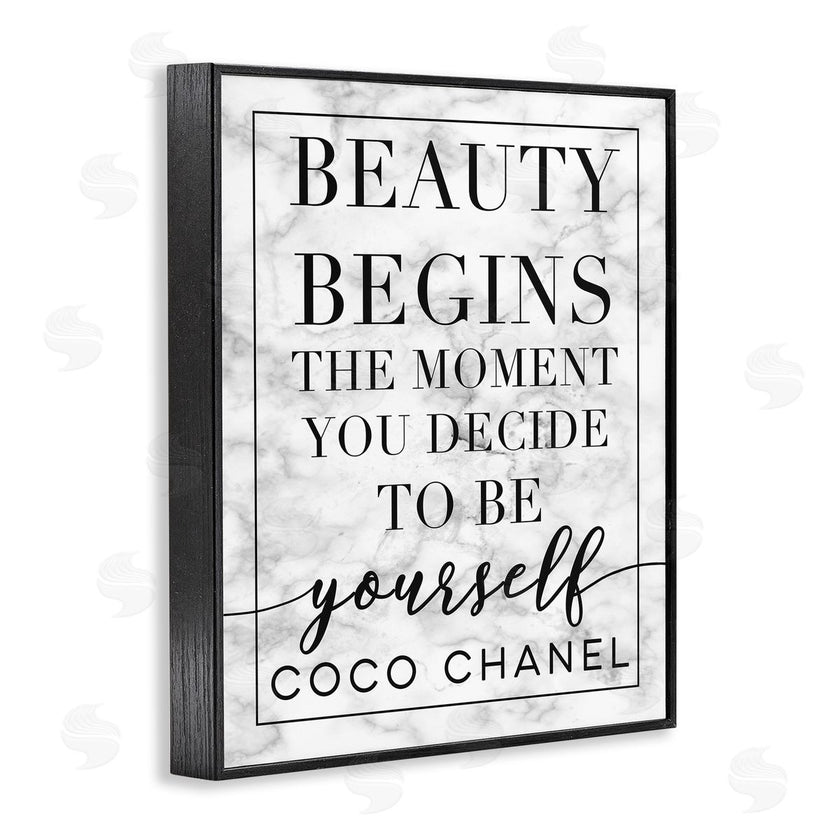 Stupell Studio | Beauty Begins Inspiring Quote