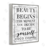 Stupell Studio | Beauty Begins Inspiring Quote